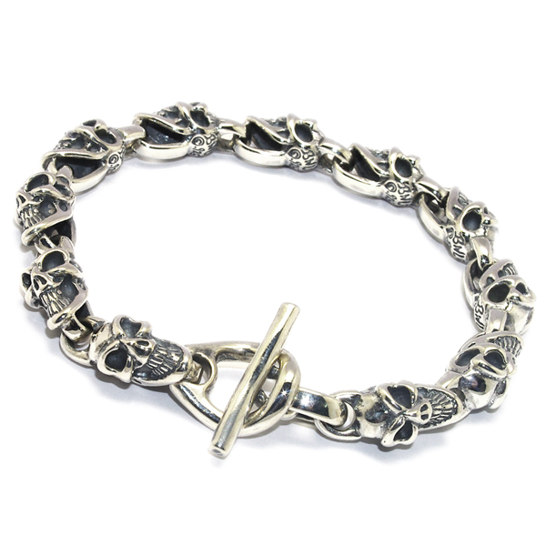 ビルウォールレザー ブレスレット Bill Wall Leather Small Good Luck Skull Bracelet スモールグッドラック スカルブレスレット B523 Kings Road キングスロード