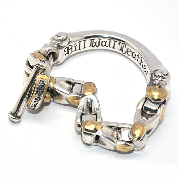 【ビルウォールレザー　ブレスレット】Bill Wall Leather　B594SM U-Joint 50/50 Bangle Bracelet  Small
