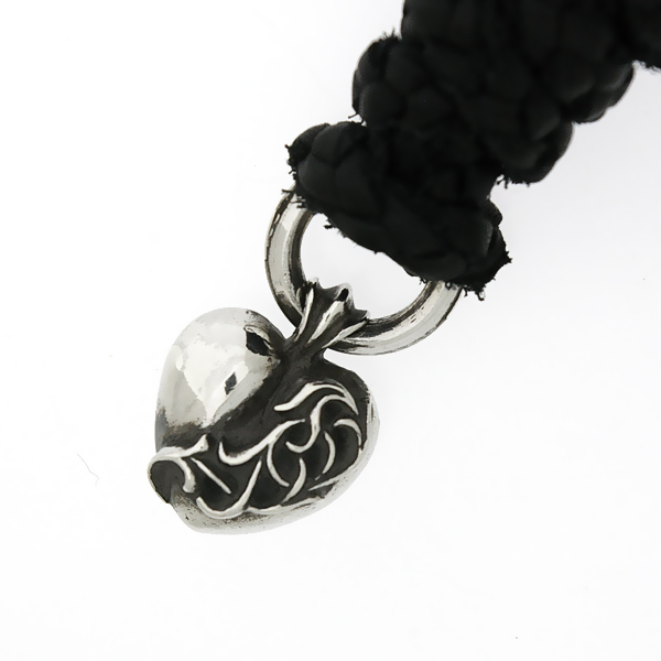 CHROME HEARTS(クロムハーツ) ハートペンダント【革紐付】 HEART PENDANT ネックレス KINGS ROAD(キングスロード)