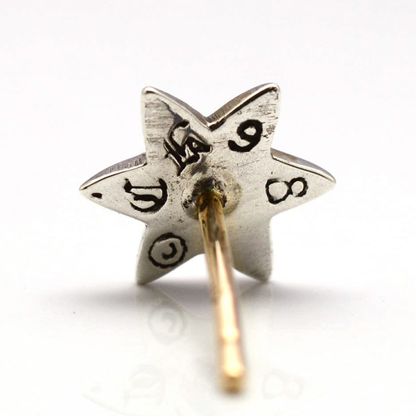 クロムハーツ　CHROME HEARTS　スタースタッド ピアス【1個＝片耳用】