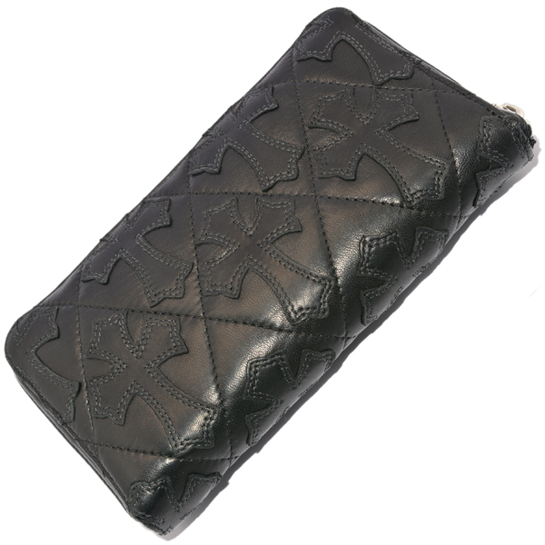 クロムハーツ　CHROME HEARTS　REC F ZIP #2 Quilted Cemetery Patch セメタリーパッチ　 ラウンドジップウォレット