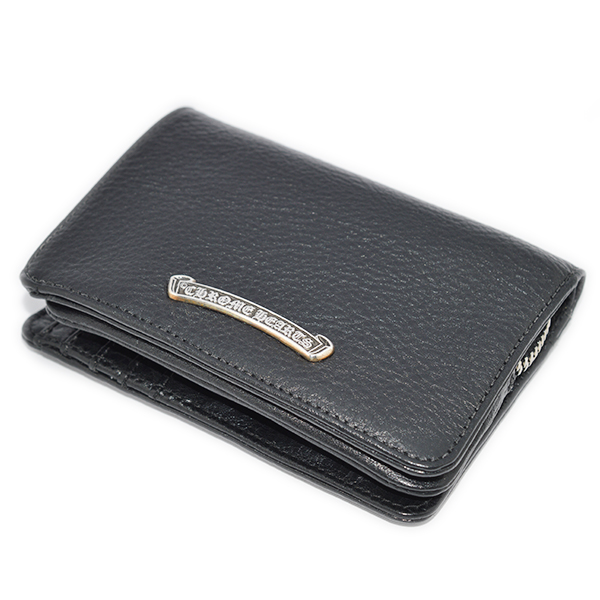 クロムハーツ　CHROME HEARTS　Joey Wallet Black Heavy Leather　ジョーイウォレット ブラックヘビーレザー