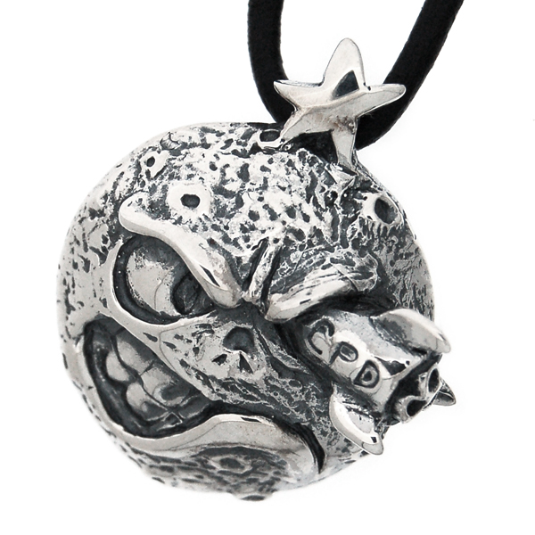 アクセサリー crazy pig Skull in Moon アクセサリー CRAZY PIG DESIGNS SKULL IN MOON SKULL IN THE