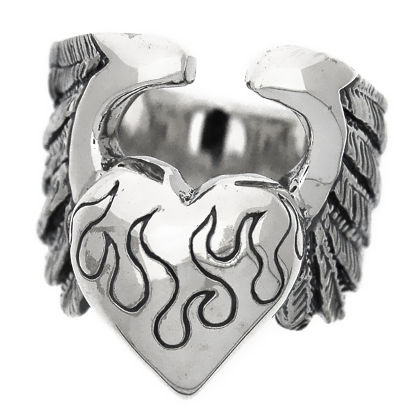 クレイジーピッグ　CRAZY PIG DESIGNS　ラージハート＆ウィングスリング　Large heart ＆ wings ring　#812