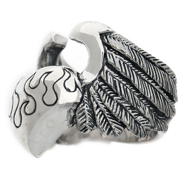 クレイジーピッグ　CRAZY PIG DESIGNS　ラージハート＆ウィングスリング　Large heart ＆ wings ring　#812