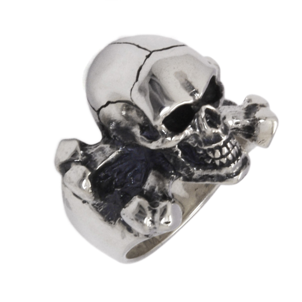 クレイジーピッグ CRAZY PIG DESIGNS 3D SKULL&CB LARGE 3Dスカル&クロスボーンスカルラージ #820 クレイジーピッグ CRAZY PIG DESIGNS 3D SKULL&CB LARGE 3Dスカル&クロスボーンスカルラージ #820