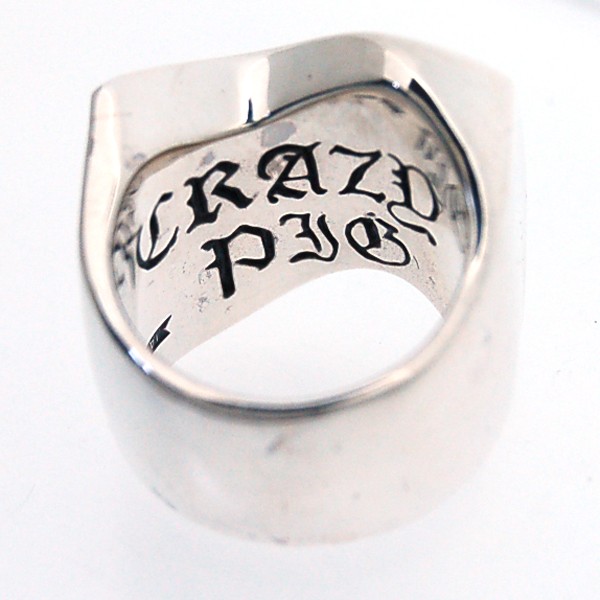 【クレイジーピッグ リング】CRAZY PIG DESIGNS ユニオンジャックリング/ブラックエナメル UNION JACK(black enamelled) #805 確実正規品 グラム ユニオンジャック リング 21号 リング